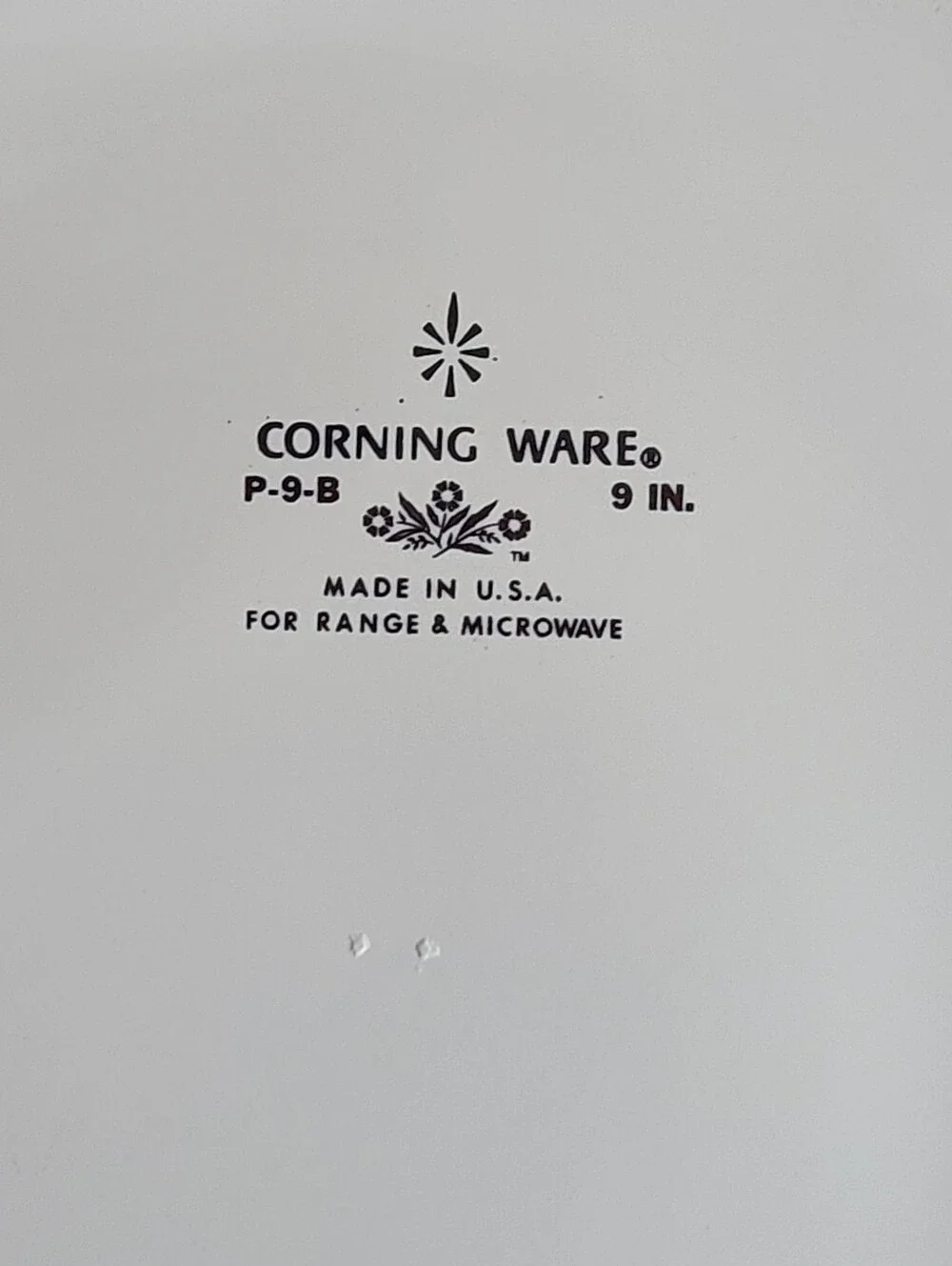 Vintage CorningWare Blue Cornflower 9